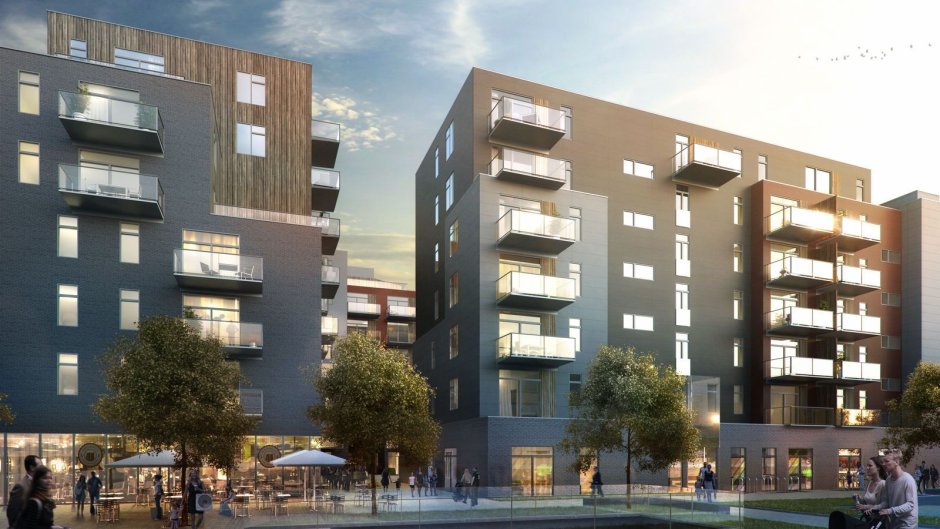 Современный секционный дом