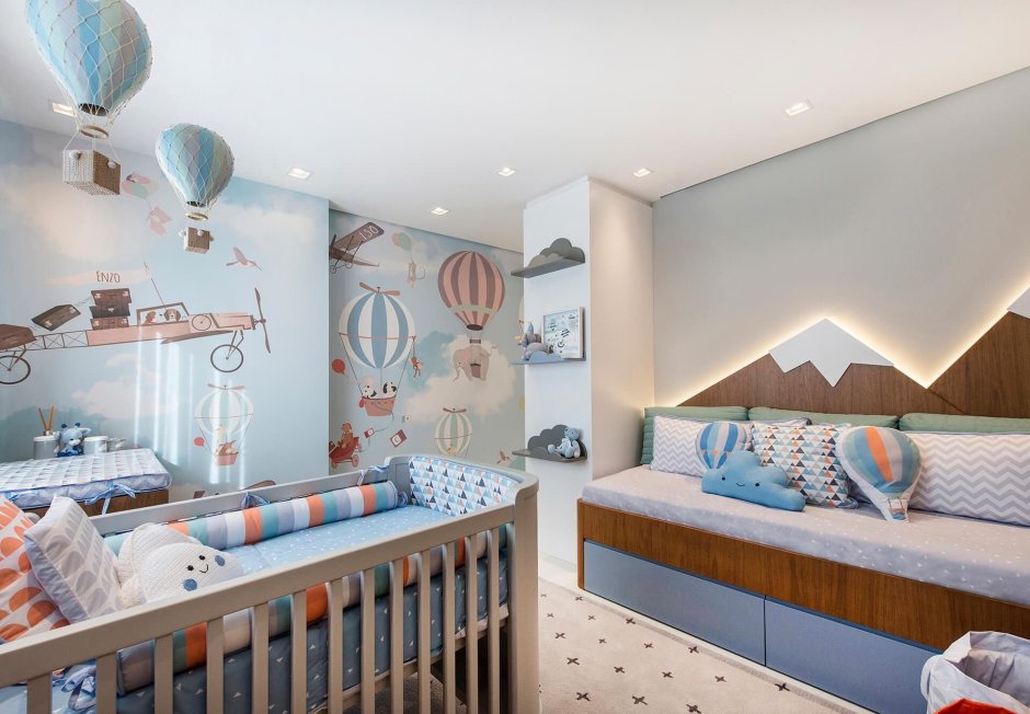 Комната для новорожденного мальчика