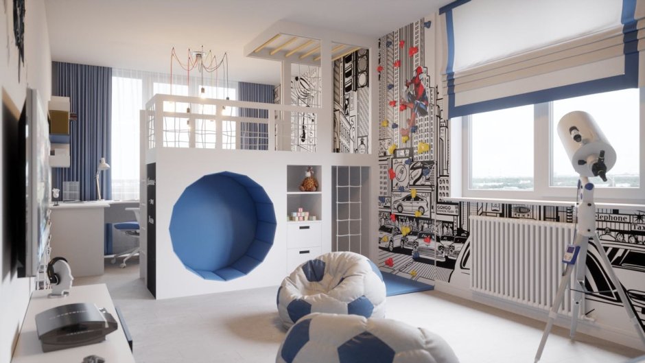 Дизайнерская комната для мальчика