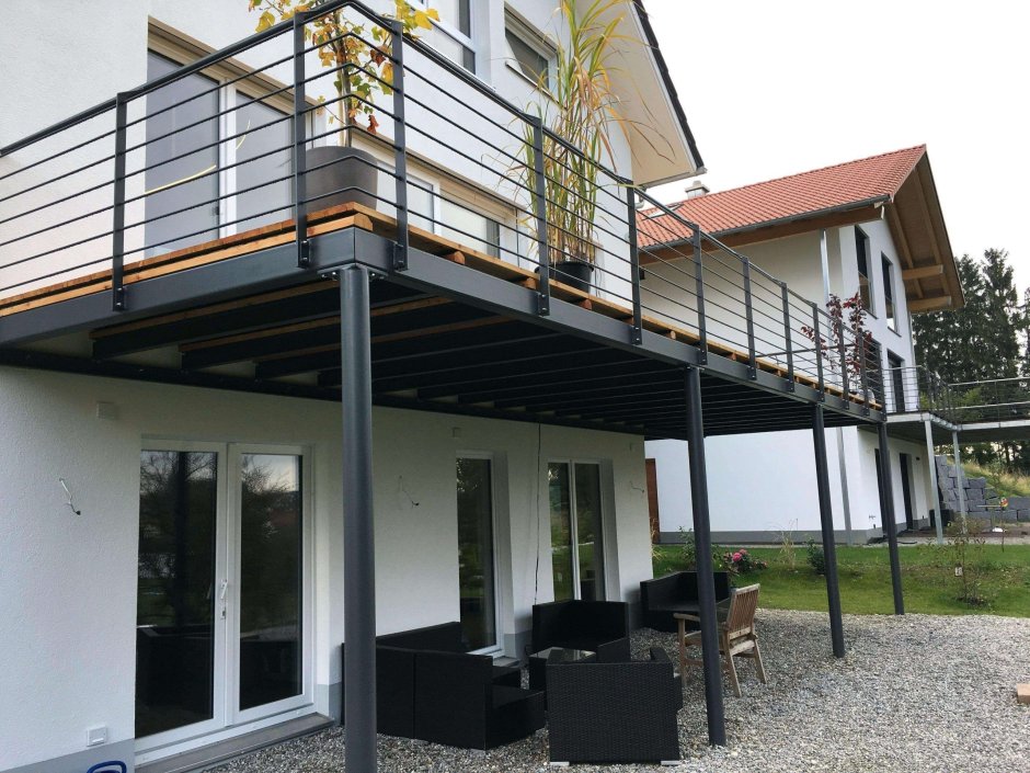 Терраса на втором этаже