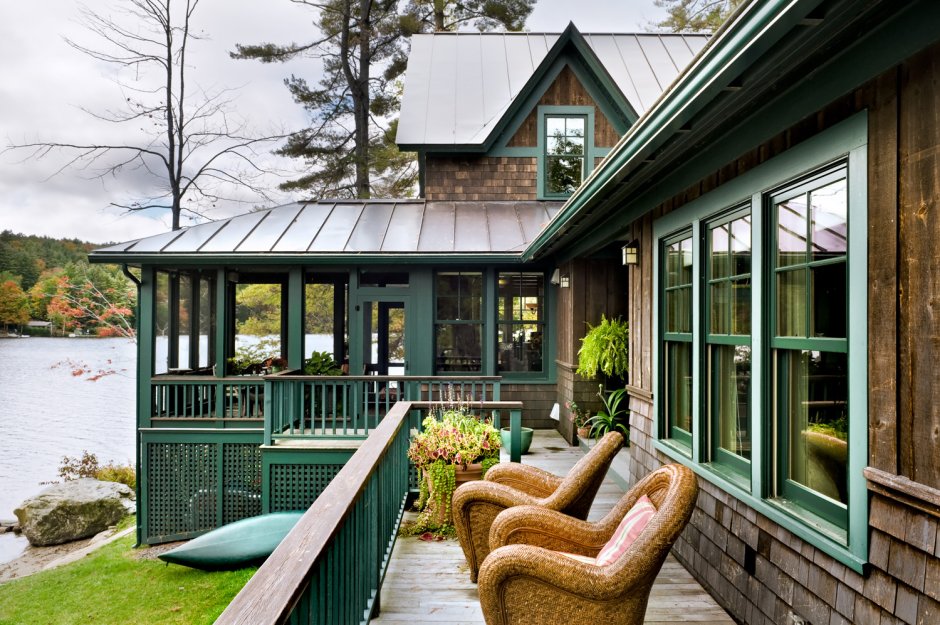 Терраса к дому из дерева