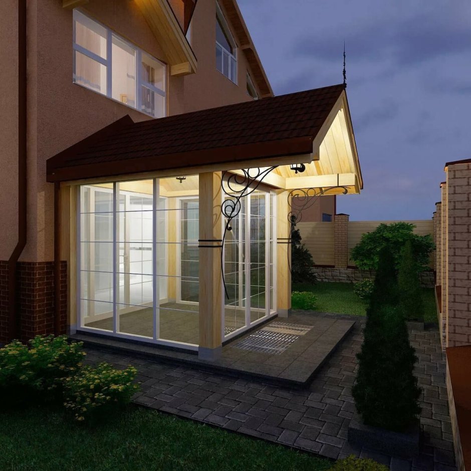 Балкон терраса в частном доме