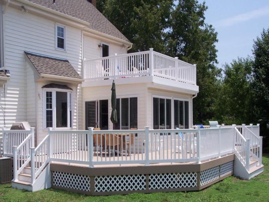 Крыльцо совмешенное с терассной