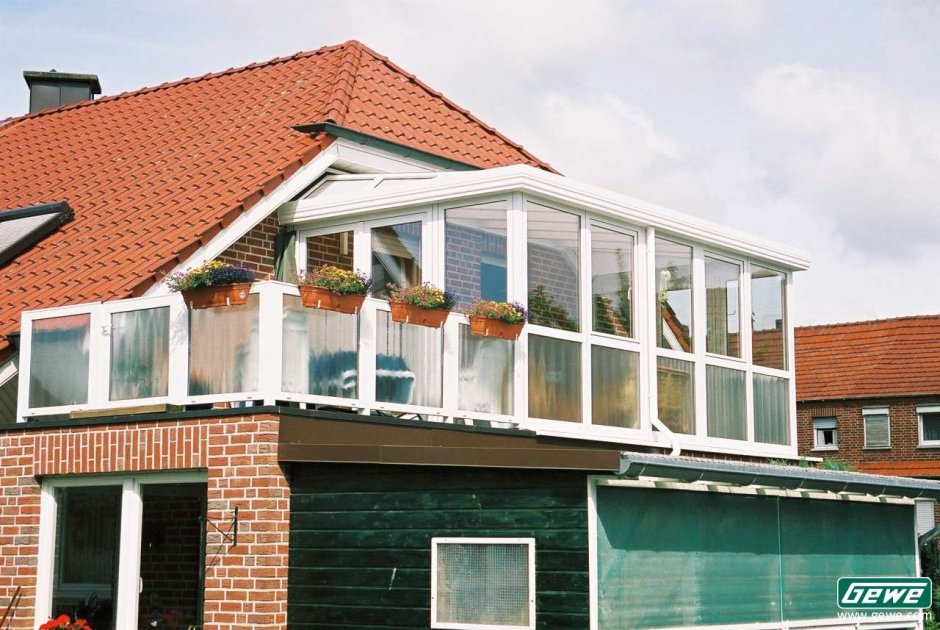 Терраса с балконом