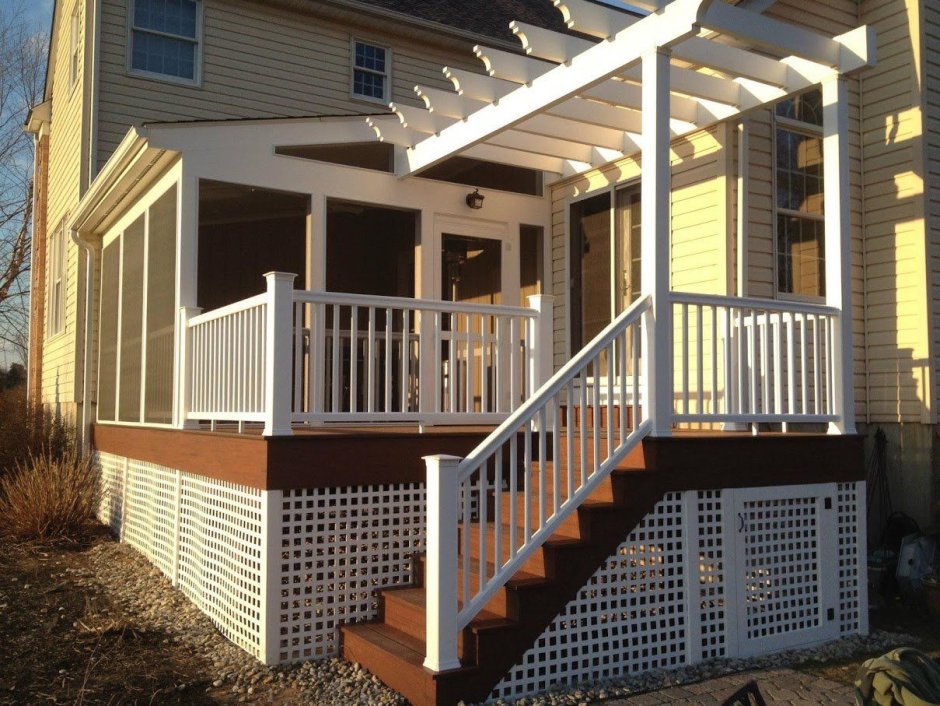 Стеклянная веранда в частном доме