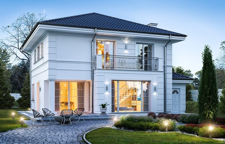 Компактный загородный дом