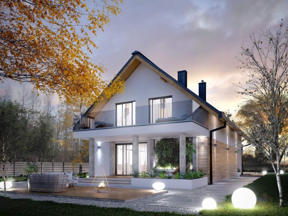 Красивые фасады домов