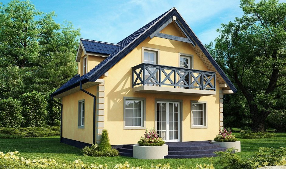 Флэт Хаус с односкатной крышей