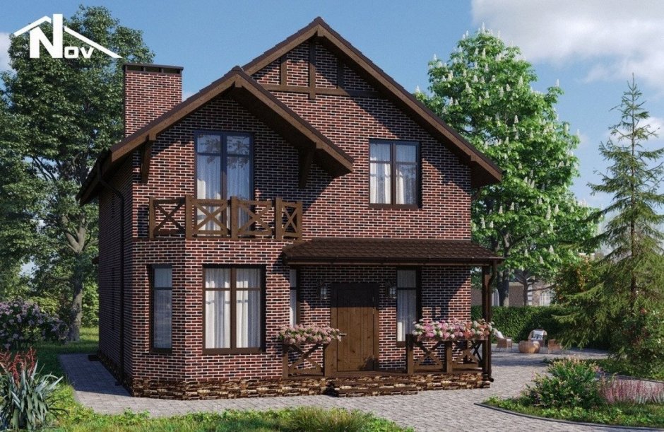 Двухэтажный коттедж