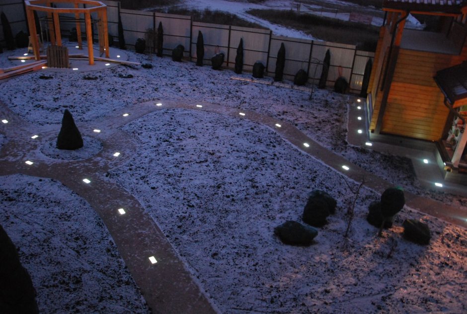 Декоративное освещение дорожек