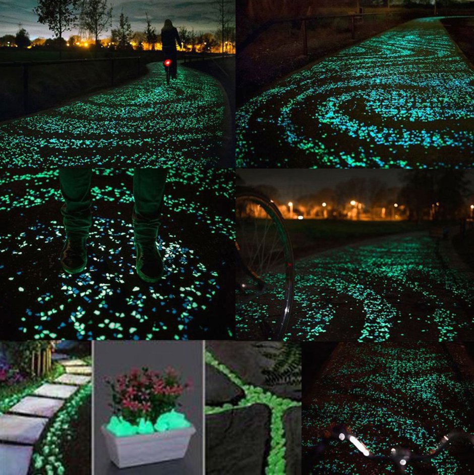 Крашеные камни для сада