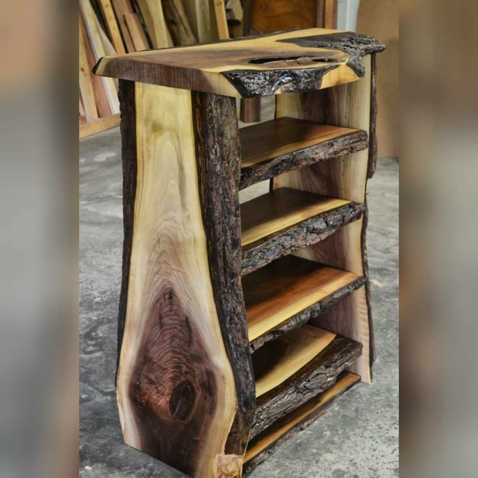 Мебель из обрезков дерева