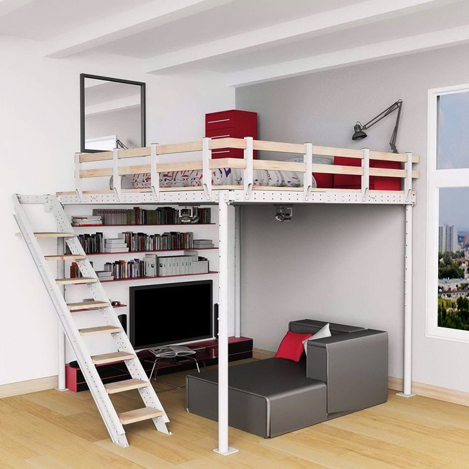 Двухъярусная кровать Twin/Full Bunkbed (Futon not included)