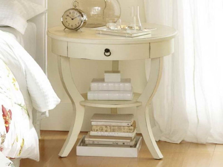 ЛАКК Side Table, белый тумба прикроватная