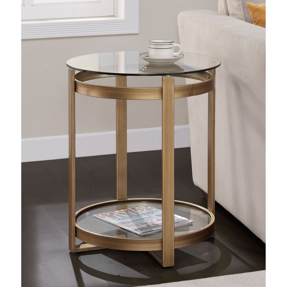 Прикроватный столик круглый для спальни