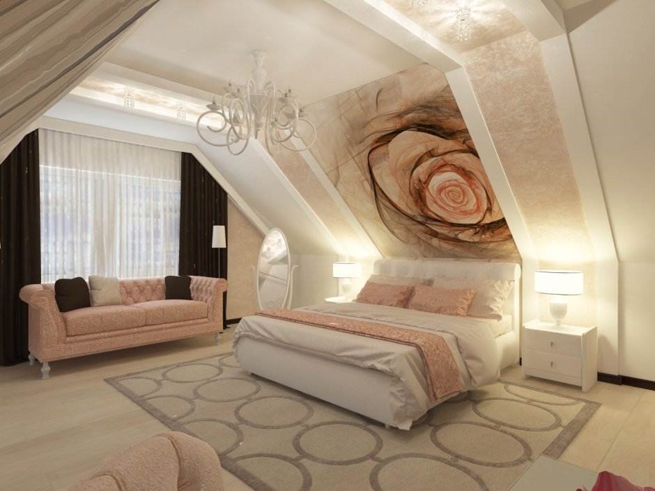 Обустройство мансарды