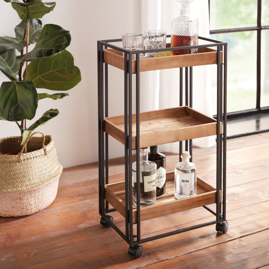 Cервировочный стол Trolly Oak