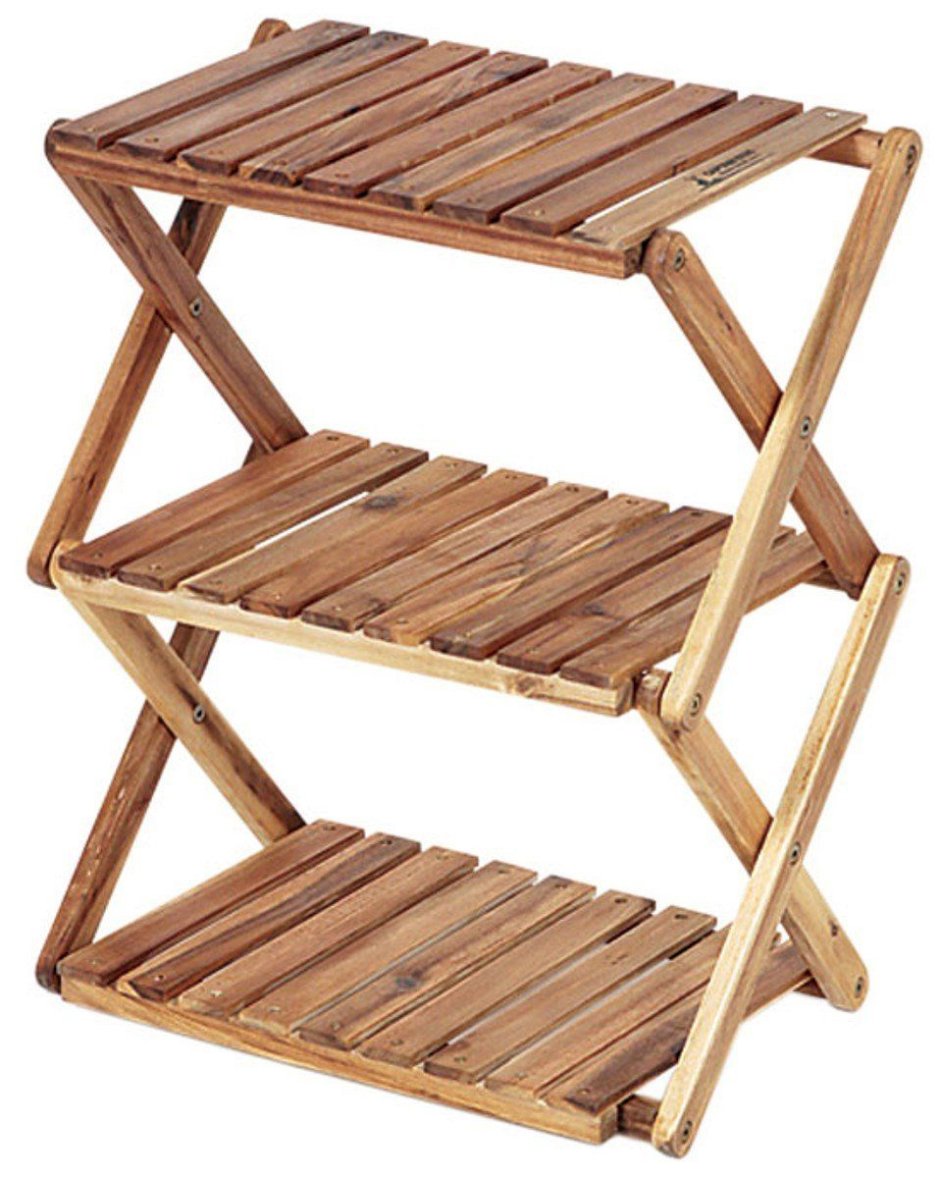 Складной деревянный столик со стульями