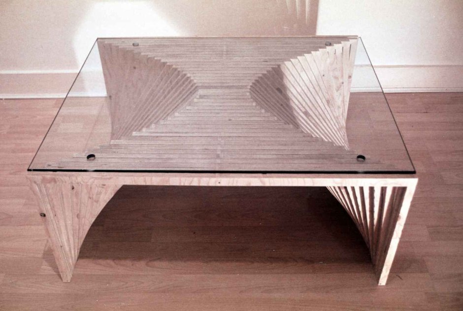 Кофейный столик из фанеры