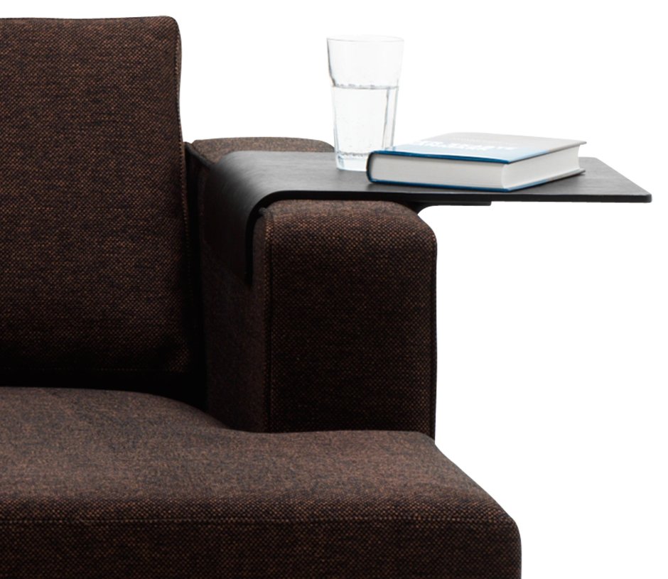 Диван со столом в подлокотнике