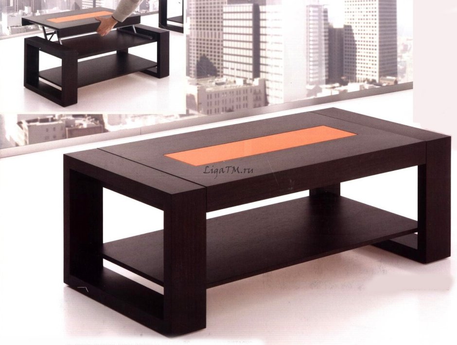 Журнальный столик со стеклом