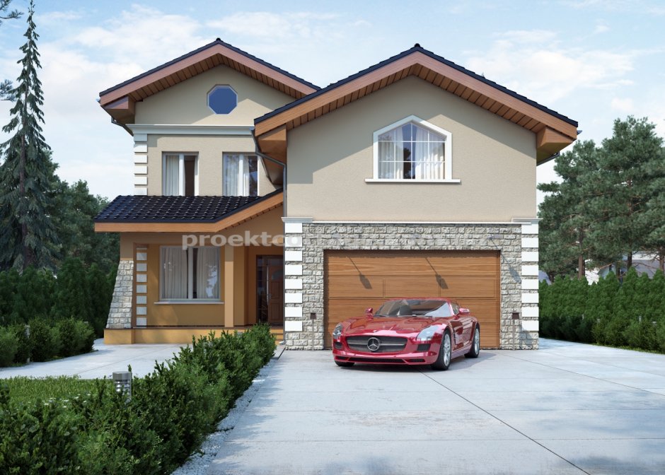 Проект двухэтажного гаража
