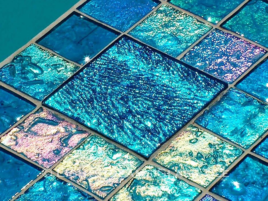Коврово-мозаичные стеклянные плитки