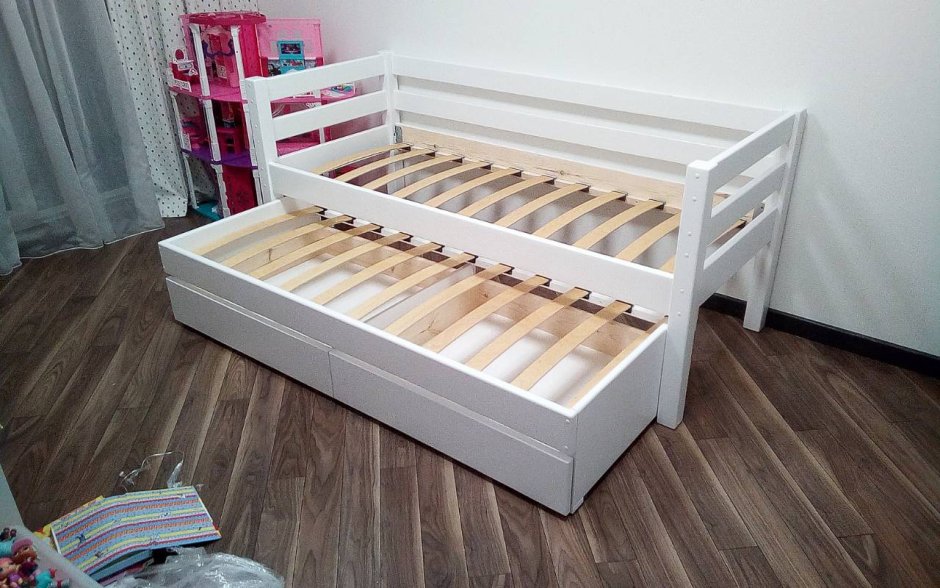 Кровать детская двойная выдвижная