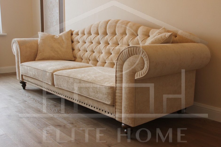 Честер диван в обивке флок