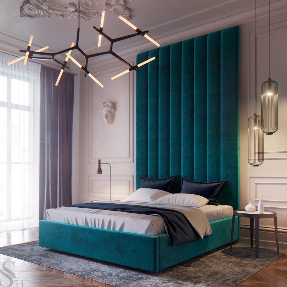Бирюзовая спальня
