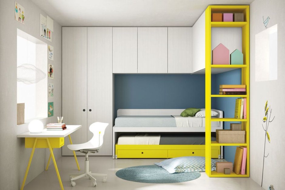Мебель в маленькую детскую комнату мальчику