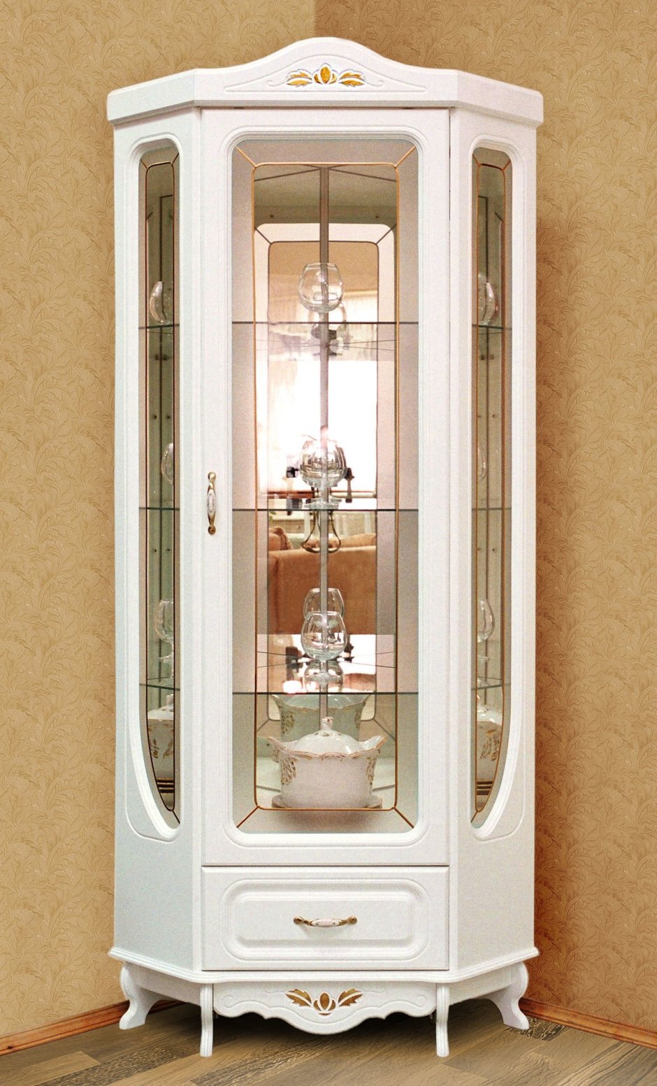 Витрина угловая Хельга