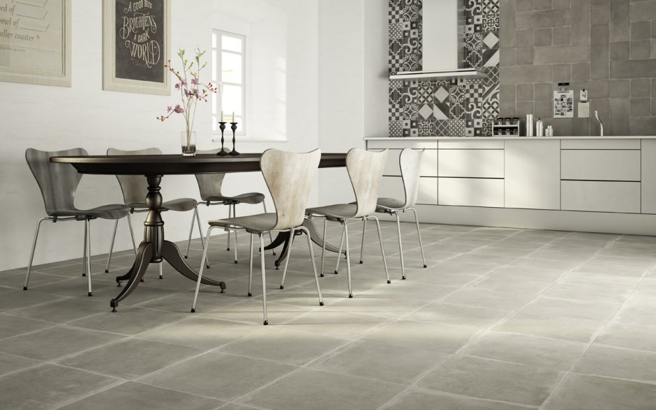 Светлая плитка Creto кухня