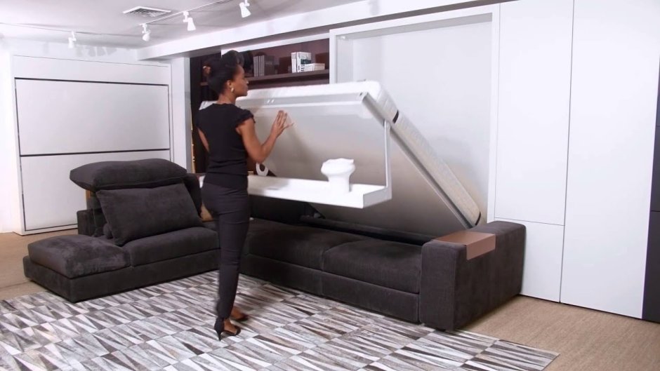 Двухэтажная откидная кровать трансформер "хостел, Тип 2"