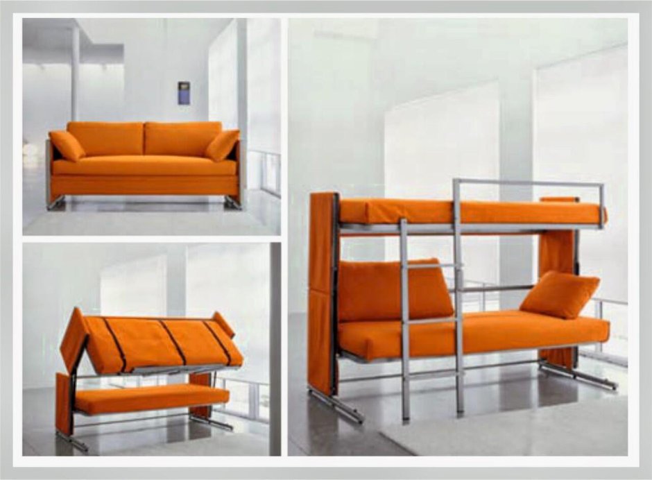 Диван трансформер в двухъярусную кровать 👍 итальянская компания Pozzi