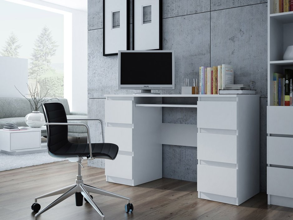 Олмеко PKS-12 письменный стол белый компьютерный pkcs12