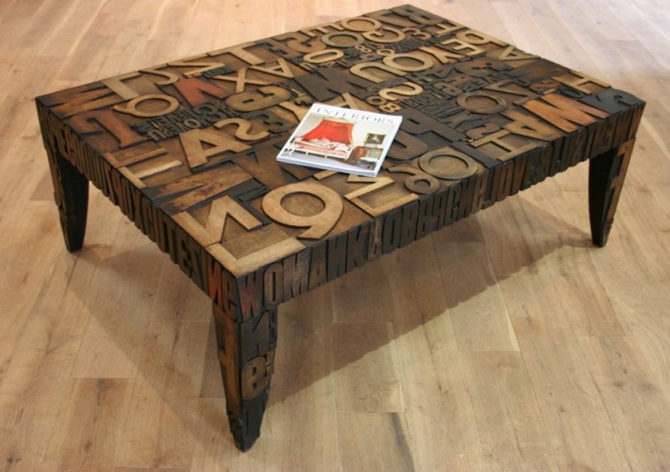 Оригинальные столешницы для журнального столика