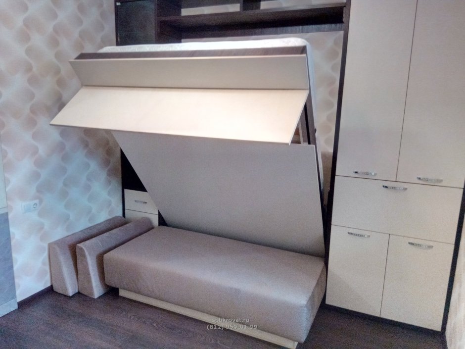 Шкаф-диван-кровать трансформер Мебелионика