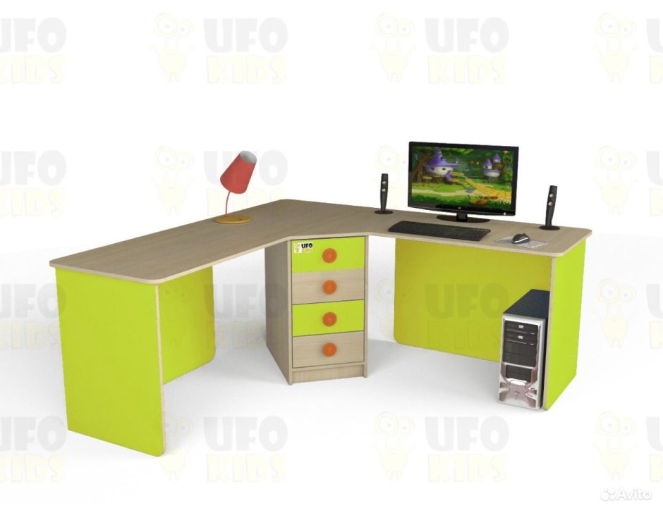 Компьютерный стол угловой длинный