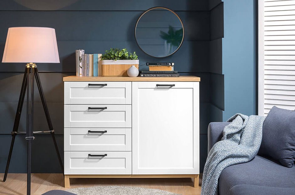 Белый комод мебель БРВ