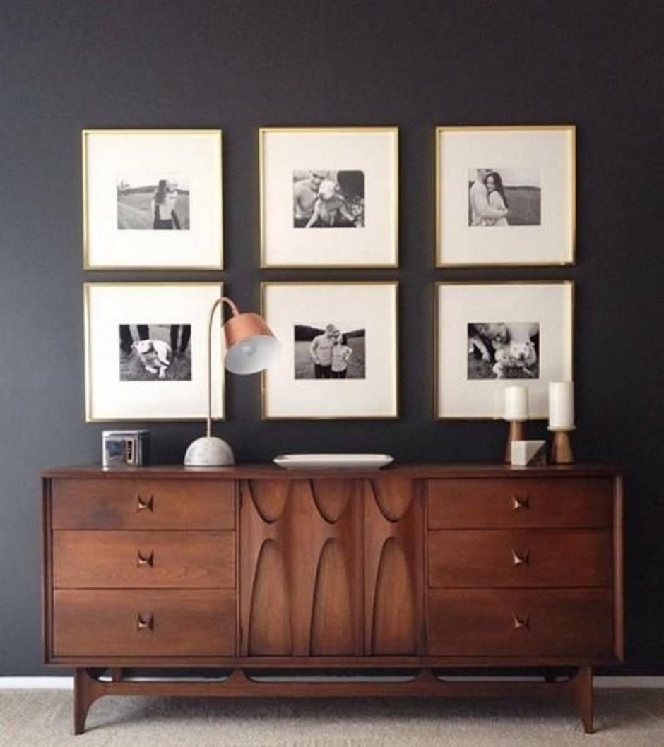 Декор стены над комодом