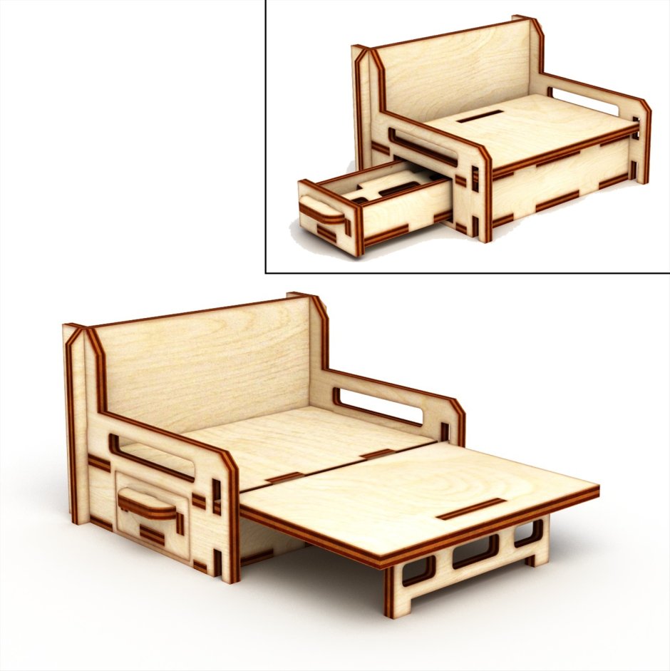 Кресло из дерева