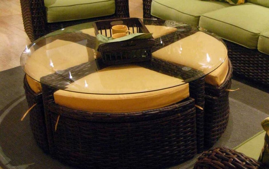 Стол-пуфик круглый