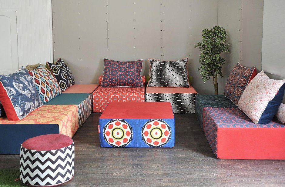 Бескаркасный модульный диван-трансформер