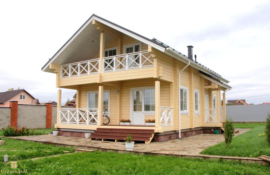 Веранда с балконом к дому