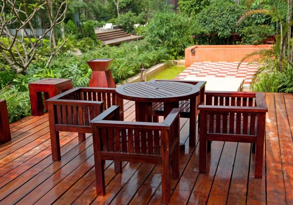 Мебель для террасы из дерева