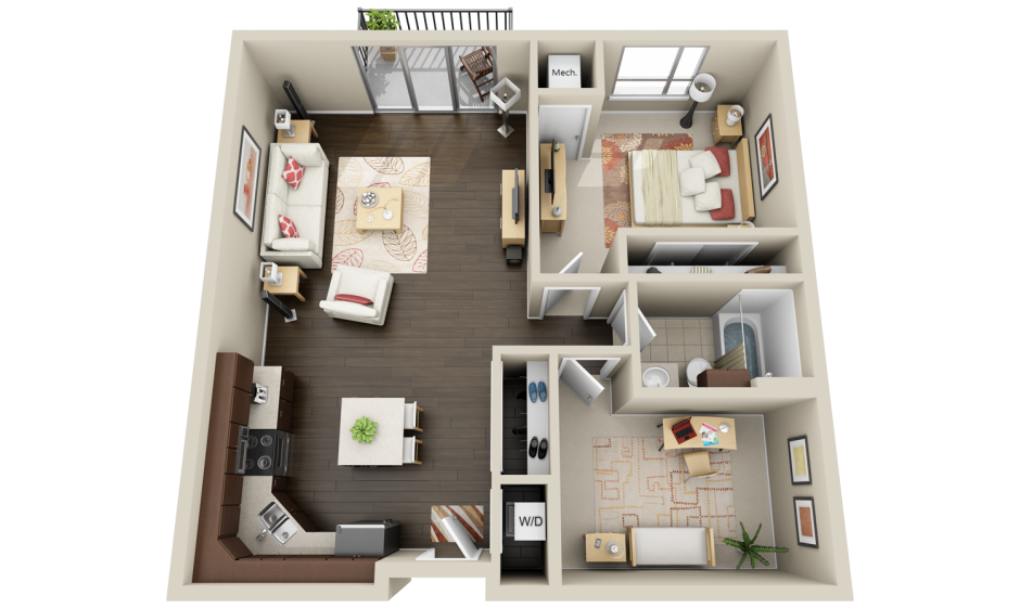 Планировка квартиры вид сверху