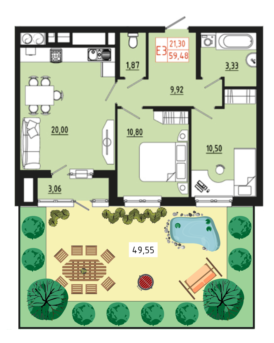 Евротрешка планировка