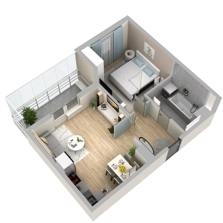 Трешка 60 кв м планировка