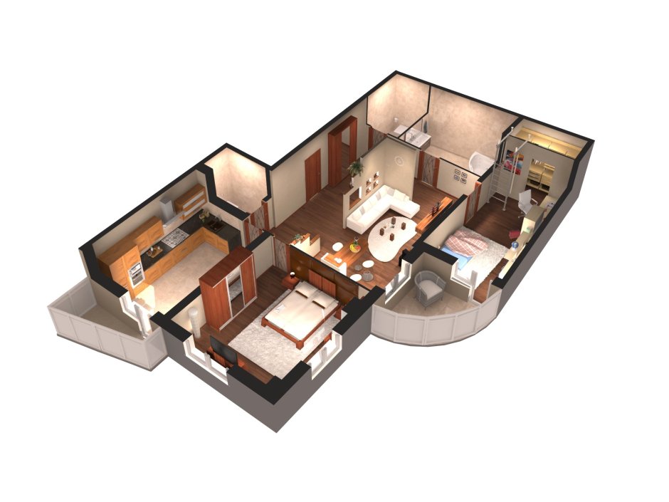 Floorplan 3d проекты